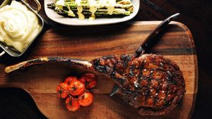 Tomahawk steak at A Land Remembered at Rosen Shingle Creek