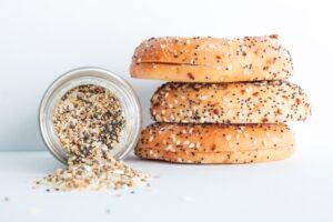 Bagels in Orlando - Stack of Everything Bagels