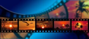 Florida Film Festival - Film Reel depicting tropical scenery