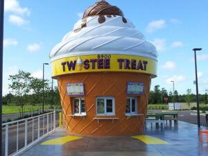 Twistee Treat, a cone-shaped ice cream shop with locations throughout Orlando