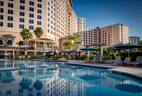 A Perfect Spa Day at Rosen Shingle Creek: What to Expect 7 One of four outdoor swimming pools at Rosen Shingle Creek