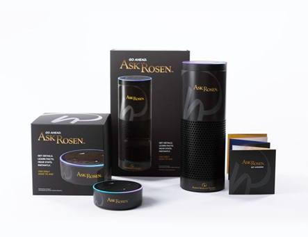 Alexa Becomes Rosen Hotels & Resorts' Newest Meeting Planning Tool 1 A display of products labeled as "Ask Rosen"