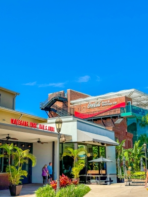 Disney Springs dining, shopping, and entertainment center in Orlando.