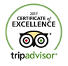 2017 Trip Advisor - Certificate of Excellence
